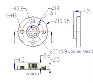 Роботизированная рука Feetech STS3215, 12 В, 30 кг