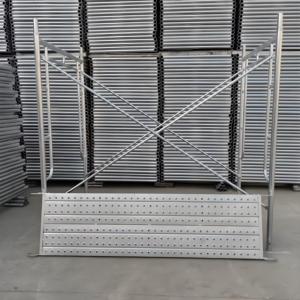 High Quality <strong>Q</strong> 235 Steel <strong>Scaffolding</strong> Traditional Walk Board Ladder for Construction Galvanized H Frame Scaffold-Factory Direct - Product Image 3