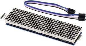 MAX7219 4-in-1-Mikrocontroller-Nadelmatrix-Anzeigemodul mit 5-poligem Leitungs-ICs-Produkt - Product Image 3