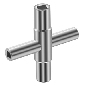 4 yollu eşik horoz anahtar kaplama çelik su tuşları ile 4 yollu yardımcı gaz sayacı tuşları musluk anahtarı aleti açılış ve kapanış için Spigots - Product Image 2