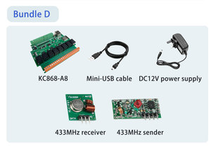 IDE di Arduino di temperatura di 433M di ADC DAC RF per la casa astuta MQTT KC868-A8 ESP32 Wifi/Ethernet RS232 USB relè modulo ADC DAC RF - Product Image 3