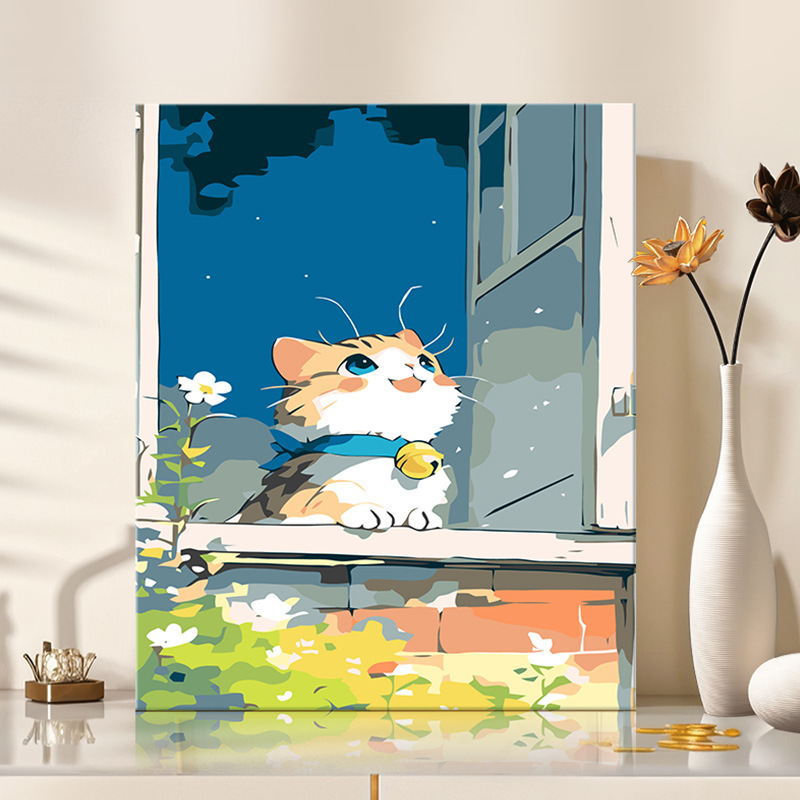 Omt091 il gattino sulla finestra