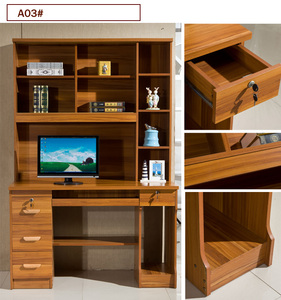 Mesa de ordenador laminada para el hogar y la Oficina con estantería - Product Image 2