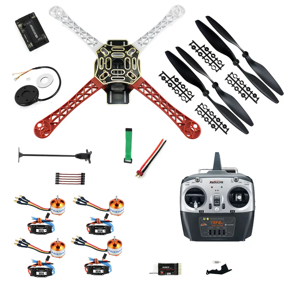 Full Set DIY FPV Racing Drone Quadcopter X4M380L Frame Kit APM2.8 Flight Control