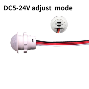 Pequeño interruptor de luz de techo Detector de movimiento Pir temporizador detección inteligente ajustable tira de luz LED sensor de movimiento de 360 grados