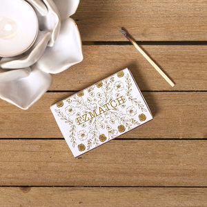 2024 <strong>New</strong> Gift Box <strong>Matches</strong> High Quality Colored Candle <strong>Matches</strong> Hard Outer Box Customized Stamped Logo Box <strong>Matches</strong> - Product Image 2