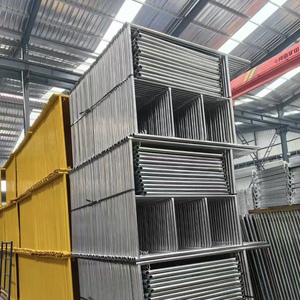 Andamio de forma de acero, andamio de escalera, construcción móvil, marco de paso Soldado Tubular, andamio galvanizado ajustable - Product Image 3