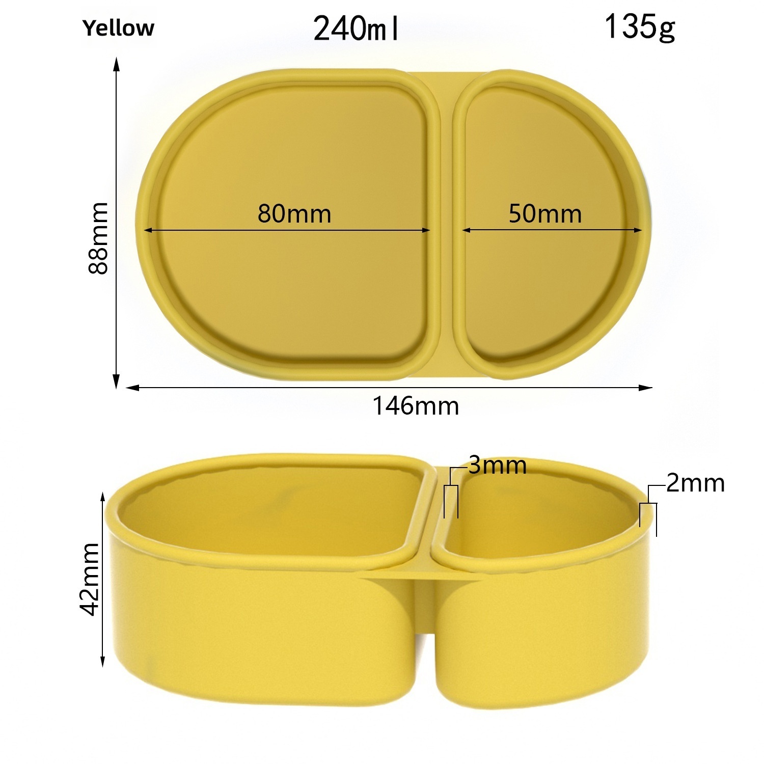 Jaune 240ml-135g