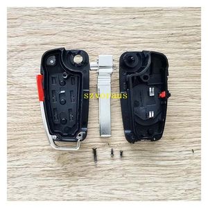 Audi 3 + 1ボタンリモートキーシェルロゴなしHU66カーキーアクセサリースマートキー交換 - Product Image 3