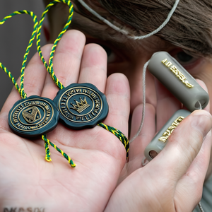 Hangtag Lock Custom Embossed Brand Name Logo <strong>String</strong> Cord , Plastic Swing <strong>Loop</strong> <strong>Hang</strong> <strong>Tags</strong> Seal <strong>String</strong> for Garment - Product Image 5