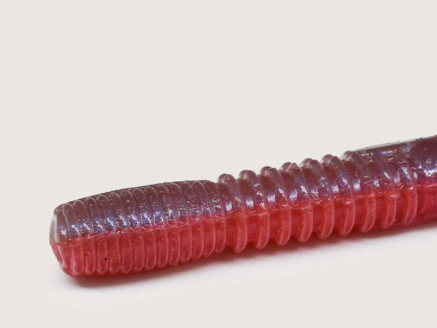 vers de terre à coulage lent, forte odeur de poisson, 12 cm, paquet de 15