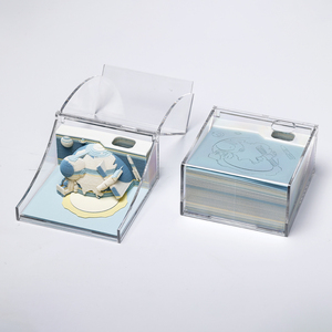 厂家直销新款Ins 3D宇航员空间立方体Ins记事本定制Logo活页笔记本立方体生日圣诞节