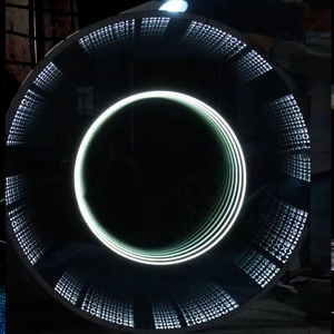 Özel büyük LED 3D sonsuz ayna ışık kutusu LOGO reklam işareti Neon ışıkları uçurum ayna açık aydınlık harfler işareti - Product Image 5