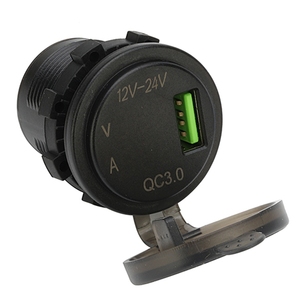 ABILKEEN DS017B Puerto único QC3.0 Entrada de enchufe USB 12V-24V Cargador USB para automóvil con voltímetro LCD digital y pantalla de amperímetro - Product Image 6