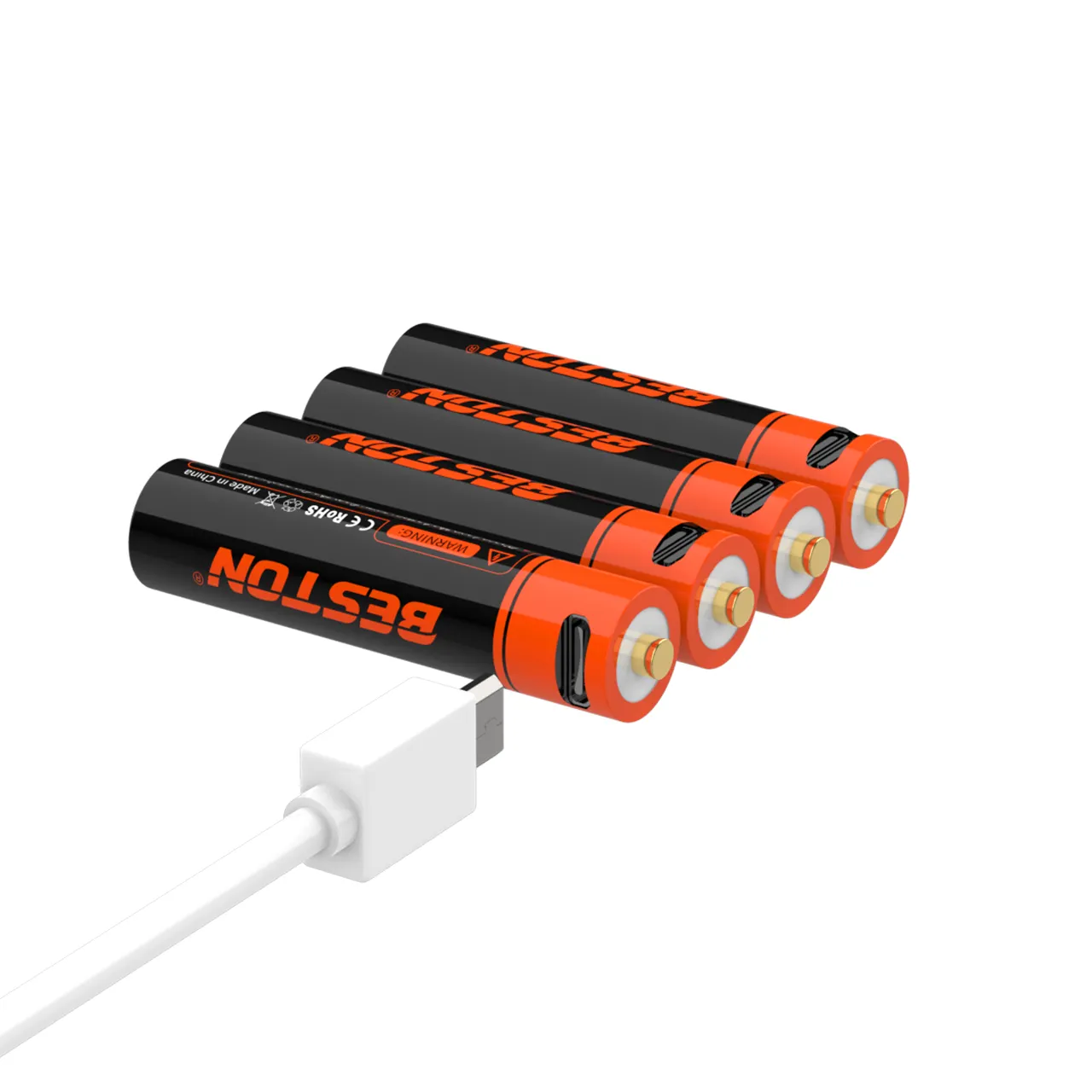 Beston Micro USB 1.5V Triple AAA Szie แบตเตอรี่ลิเธียมไอออนแบบชาร์จได้1000mWh 690MAh