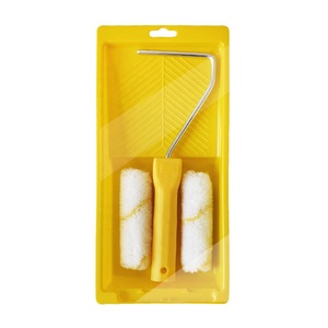 4/6/8/9pcs 4&quot; Thumb Combination Paint Brush and Roller Set Tool - Product Image 2