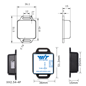 WITMOTION WT901C-TTL MPU9250 acclerometro + giroscopio + magnetometro con MEMS Tech per Ardui-no, Raspberry Pi - Product Image 6