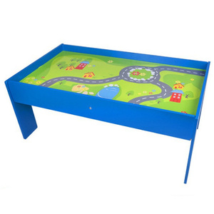 Commiki ของเล่นไม้ปริศนาตั้งโต๊ะกล่องเกมรถไฟขนาดเล็ก