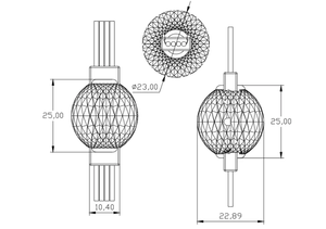 DC12V <strong>23mm</strong> Transparent Outdoor String Light <strong>LED</strong> DMX Mini Crystal Ball - Product Image 4
