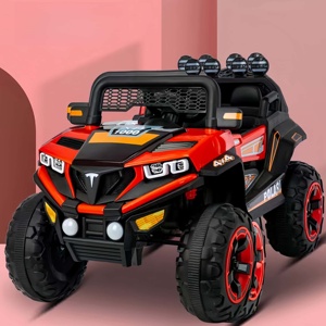 Çocuk dört tekerlekli elektrikli binmek-on araba Off-Road araç uzaktan kumanda dört tekerlekli oyuncak araba salıncaklar koltuklar insanlar şarj - Product Image 5