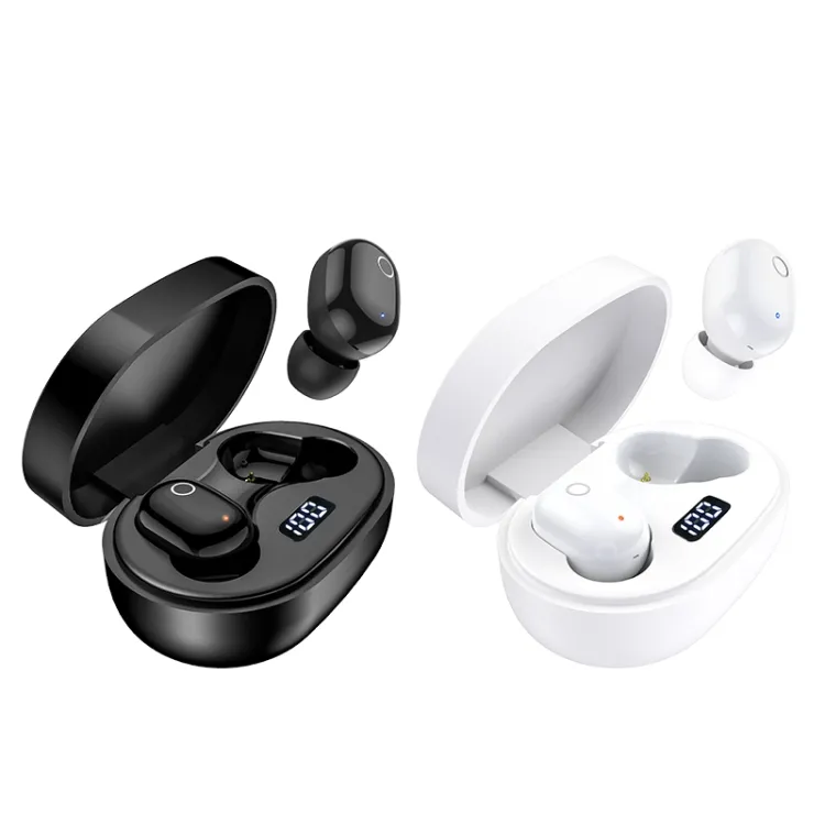 Borofone bw06 fone de ouvido manner, wireless verdadeiro, tela digital, tws, fone de ouvido com caixa carregadora, headphones, dropshipping