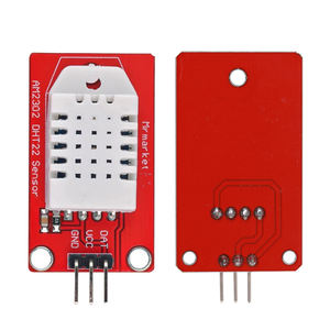 AM2302 DHT22 Módulo de sensor de temperatura y humedad Módulo de sensor Microcontrolador Tablero rojo