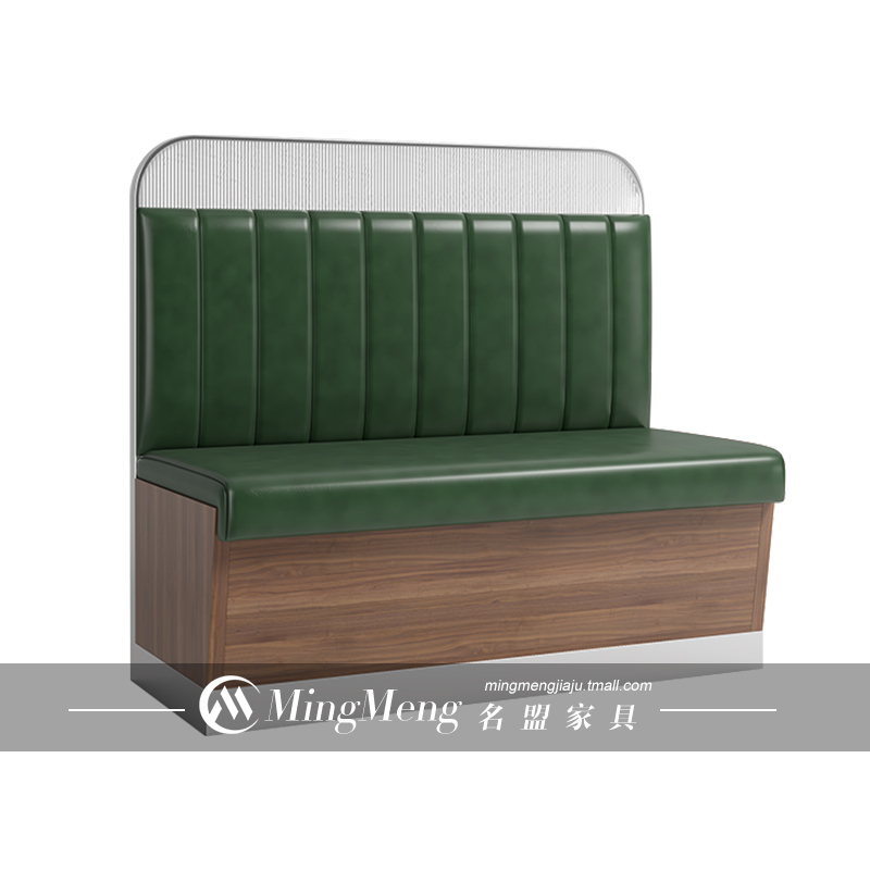 Booth With Partition (green)