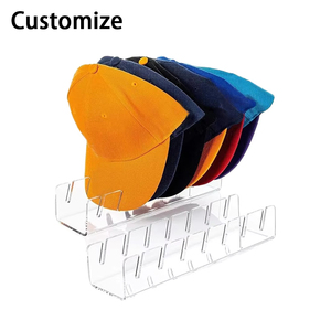 Giá trưng bày Mũ acrylic cho Mũ bóng chày, giữ 7 mũ, thích hợp cho tủ quần áo, phòng ngủ, bàn trang điểm và lưu trữ văn phòng. - Product Image 1