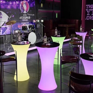 Modern LED Ronde tabloları çekici aydınlık tasarım su geçirmez plastik açık bahçe otel restoran şarap mahzenleri için - Product Image 4