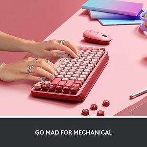Logitech pop Keys Inalámbrico Bluetooth Mecánico TTC Eje Teclado de oficina Computadora Modo dual - Product Image 4