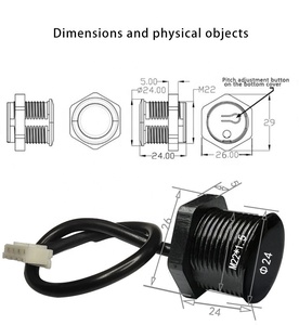 Sensor láser de tamaño pequeño para Reconocimiento de inteligencia artificial, Control de automatización Industrial, Robot, estacionamiento inteligente, distancia Ultra larga, XKC-KL200 - Product Image 2