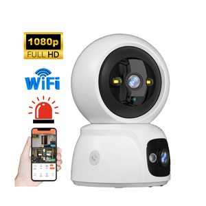 Cámara IP inteligente para interiores de 1080P, monitoreo inalámbrico con Sensor CMOS de 360 grados, cámara de visión nocturna de seguridad para el hogar para mascotas/bebés - Product Image 1