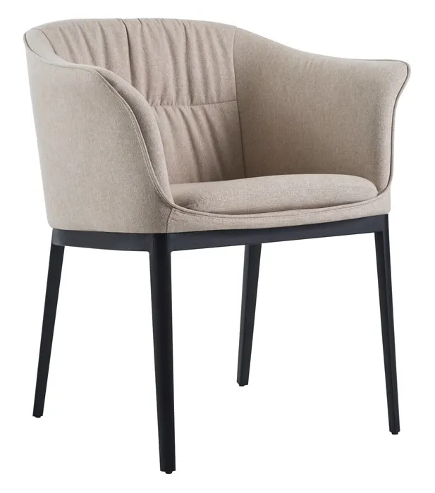 Orangefurn carbon steel frame microfiber low price pu chrome living room chair modern dining chair