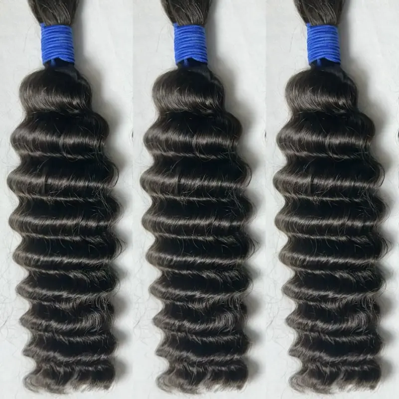 Con người phụ nữ Trinh Nữ lượn sóng somaiya kiểu tóc afro 100 cm crpus Cheveux humains En vrac phần mở rộng tóc số lượng lớn cabelo humano tự nhiên