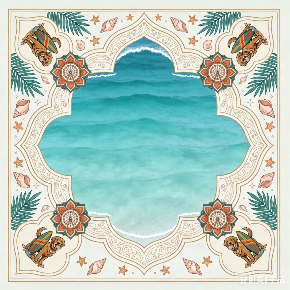 Multicolor - Océano azul