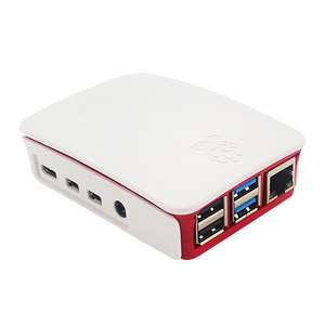 Caja de carcasa Raspberry Pi adecuada para carcasa tipo B de tercera/cuarta generación caja roja y blanca Compatible con Raspberry Pi