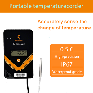 Registrador de datos de temperatura en tiempo real Sensor de temperatura y humedad para resistencia del registrador de datos de transporte