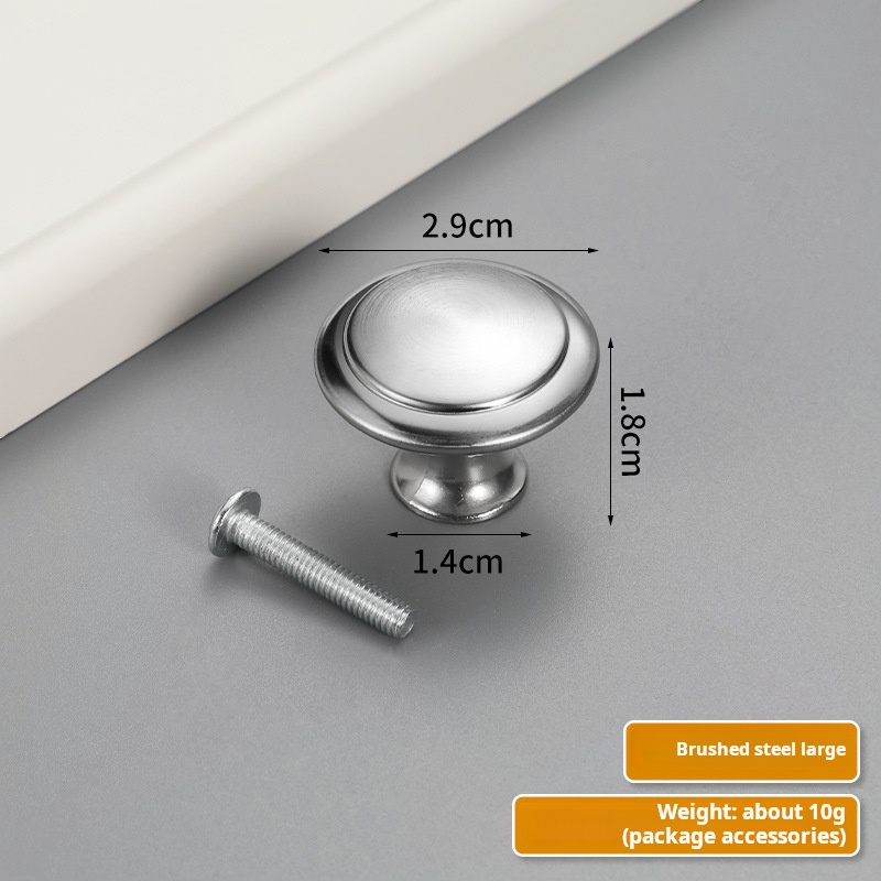 Large (brushed silver)