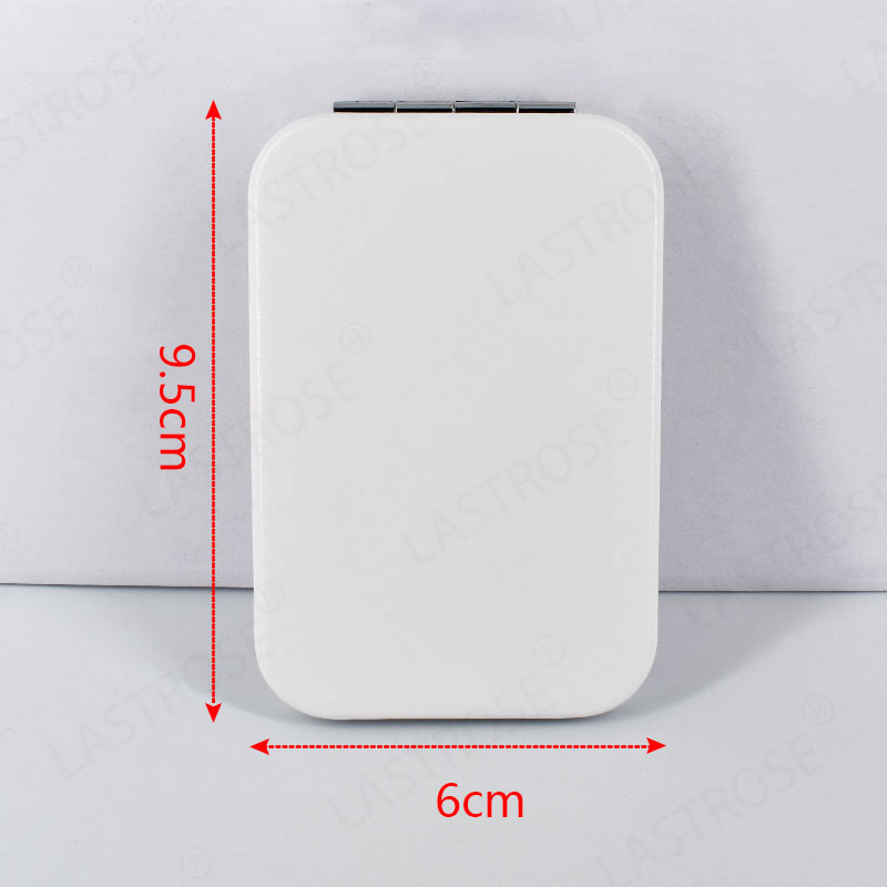 Specchio rettangolare bianco 9.5*6cm