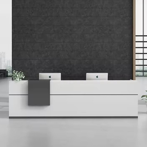 高品质现代办公桌家具出厂价格前台接待处收银台台桌 - Product Image 5