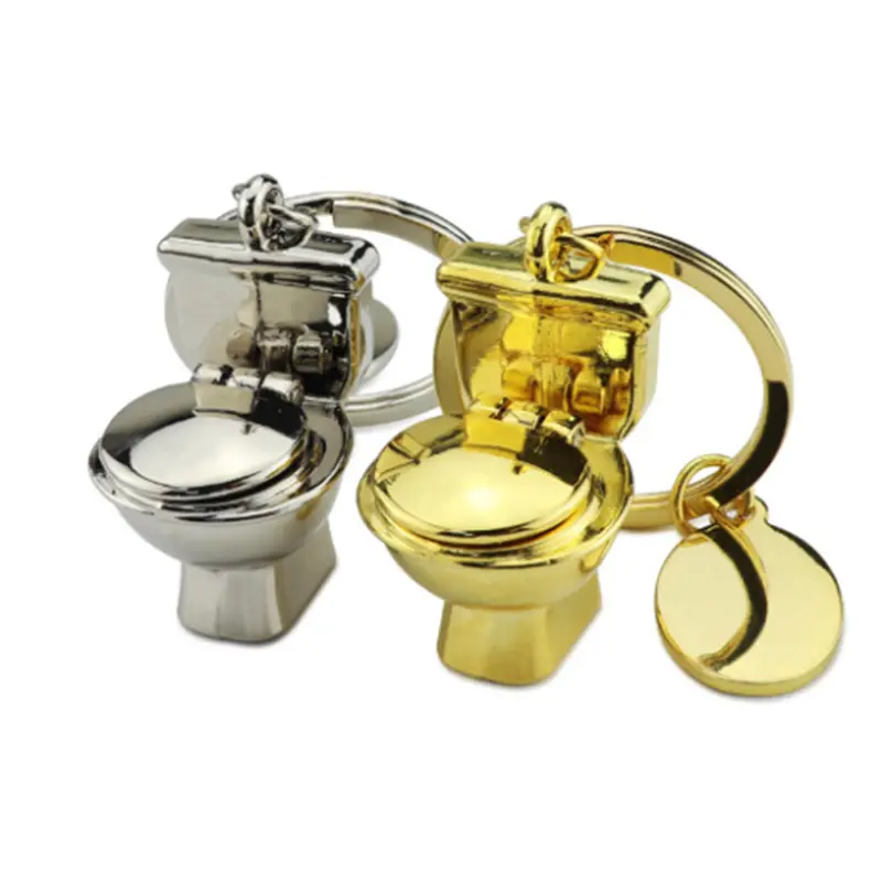 Hochwertiger Toiletten schlüssel bund aus Metall für Geschenke und Kunst handwerk