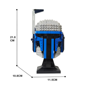 Funbuild Jango Fett kask büstü yapı taşları oyuncak yıldız blokları tuğla seti büstü savaşları blokları modeli tuğla seti - Product Image 3
