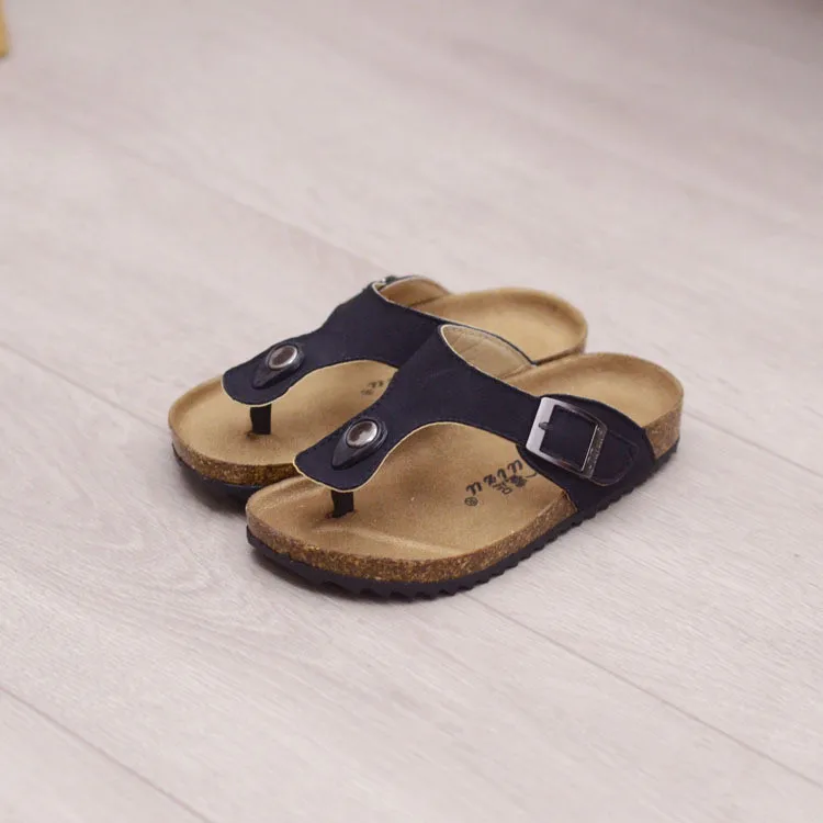 2021 Children Cork Slippers Fashion Summer Slides Sandals Anti-slip Casual Kids Shoes