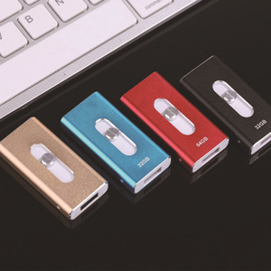 3合1金属书写笔usb pendrive OTG定制264gb 32gb 2.0指纹加密usb 3.0闪存驱动器 - Product Image 5