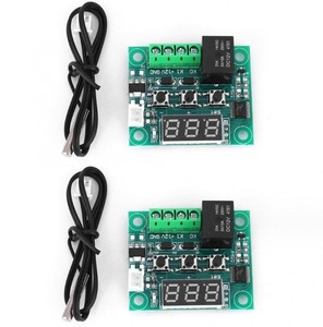 Controlador de temperatura Digital, interruptor de temperatura de alta precisión, Micro controlador de temperatura, CC, 12V, luz roja y azul, 1 unidad - Product Image 1