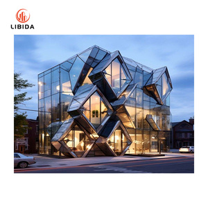 Freiform gebogener Aluminium rahmen Glasfassade für künstlerische Architektur - Product Image 1