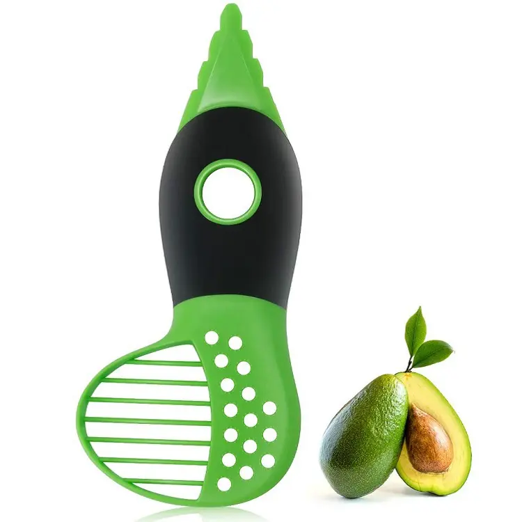 3 in 1 Avocado Peeler/Corer/Slicer/Reibe Multifunktions-Avocado-Cutter mit bequemem TPR-Soft griff