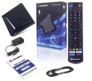 2025最新VSeeBox V5 ProメディアボックスAndroid 12音声制御リモコン付き8K解像度 - Product Image 1