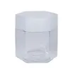 Hexagon Shape 200ml Kitchen Plastic Baby Food Storage Container Transparent Bottle Jar