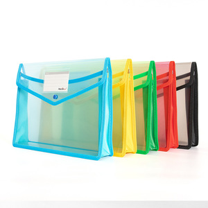 Carpetas de archivos de plástico transparente A4, billetera expandible con cierre a presión, estuche de bolsillo, organizador para estudiantes, almacenamiento de papel para cuaderno - Product Image 5